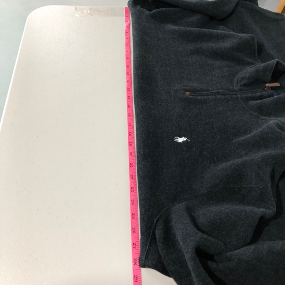 Polo‎ Ralph Lauren Mens Sweatshirt Size XXL Charcoal Gray 1/4 Zip Soft Cotton - Picture 11 of 14